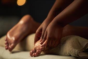 Foot Hydration Treatment with Mini Massage on Feet